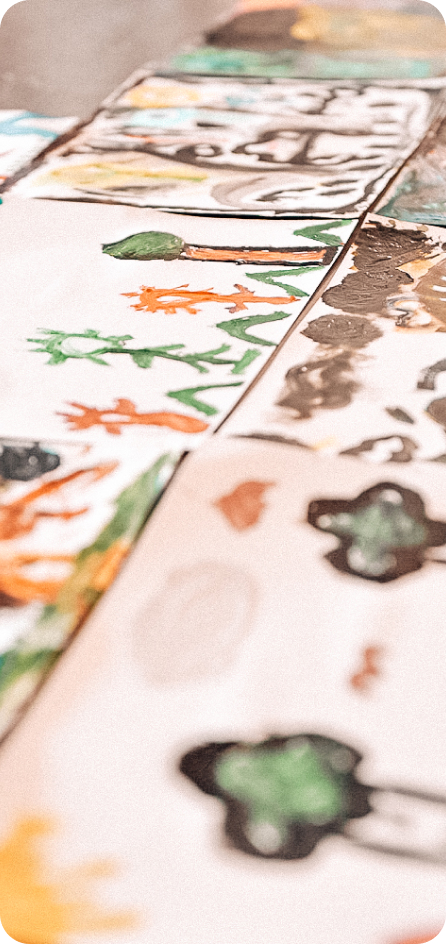 Dessins des enfants du Centre Fiers et Forts