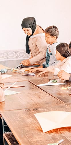 Une classe éducative du Centre Fiers & Forts