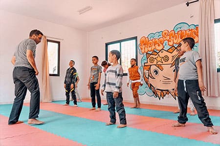 Le salle d’expression du Centre Fiers et Forts au Maroc