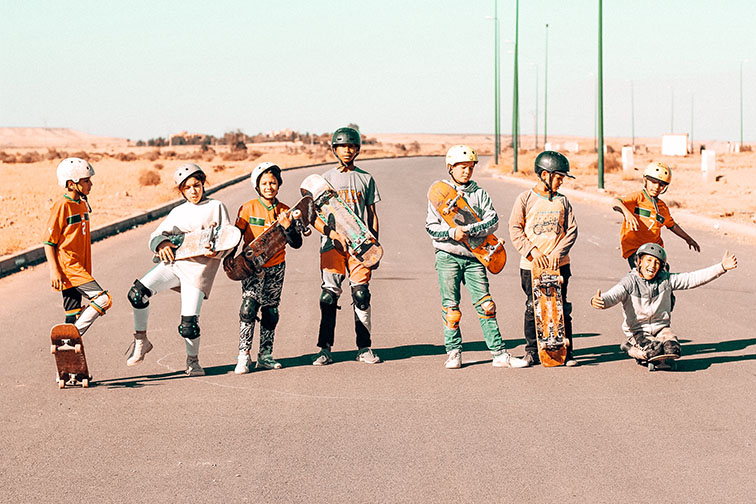 Cours d'Edu-Skate par Concrete Jungle Foundation au Fiers et Forts skatepark